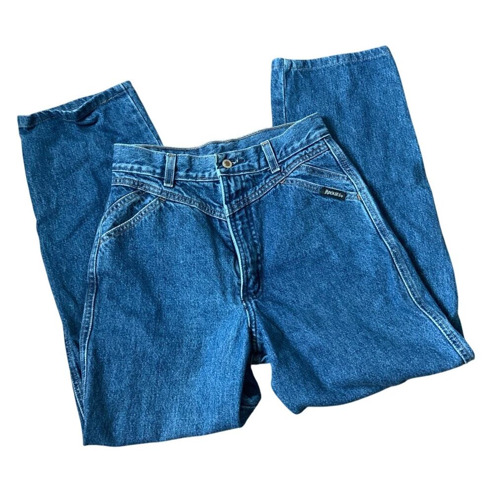 Rockies Vintage Bareback Western Cropped Jeans Rocky Mountain size 25"